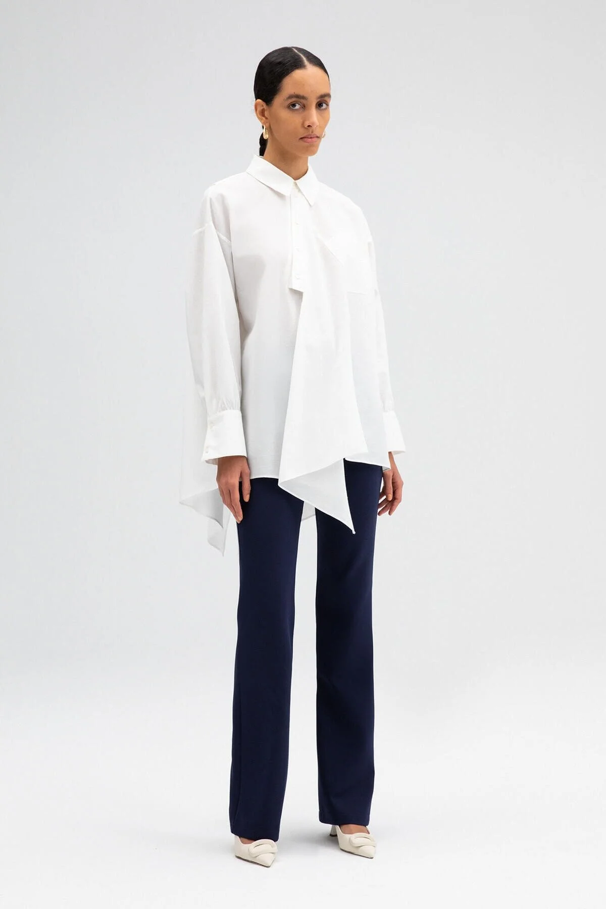 Touché Privé  Tunika - Ecru - Regular Fit