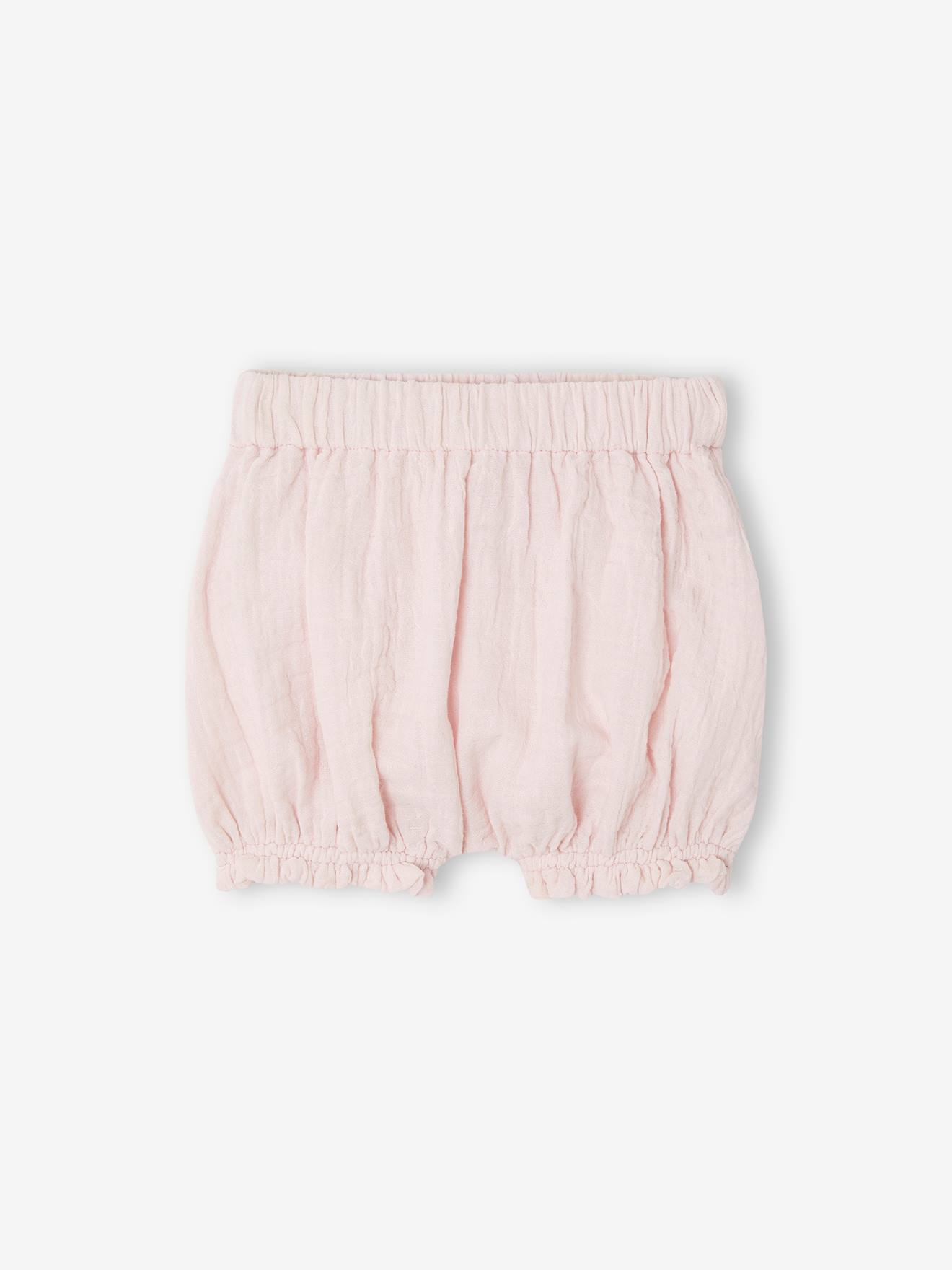 Vertbaudet Mädchen Baby-Set: Kleid & Shorts - rosa