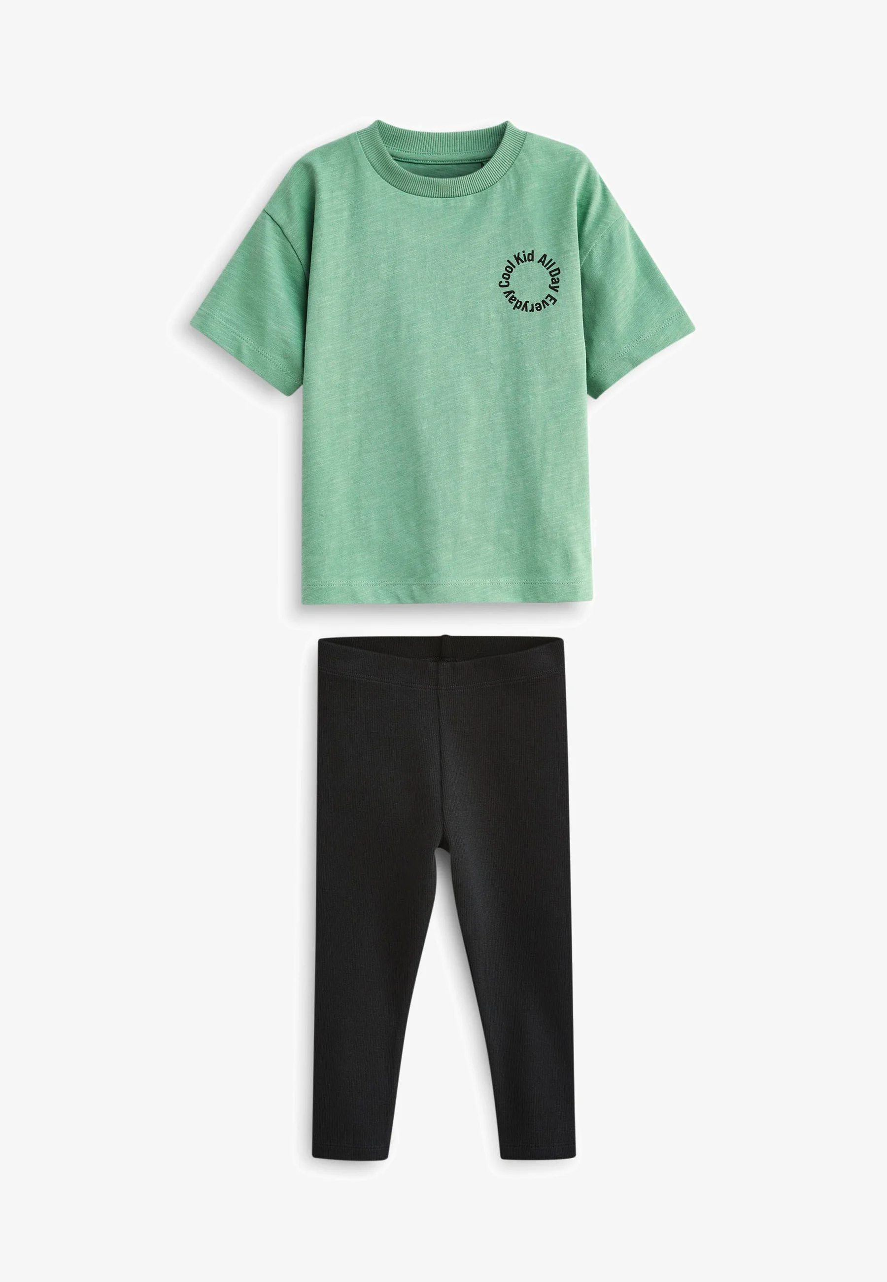 Siguiente CONJUNTO DE CAMISETA DE MANGA CORTA Y MALLAS - Leggings
