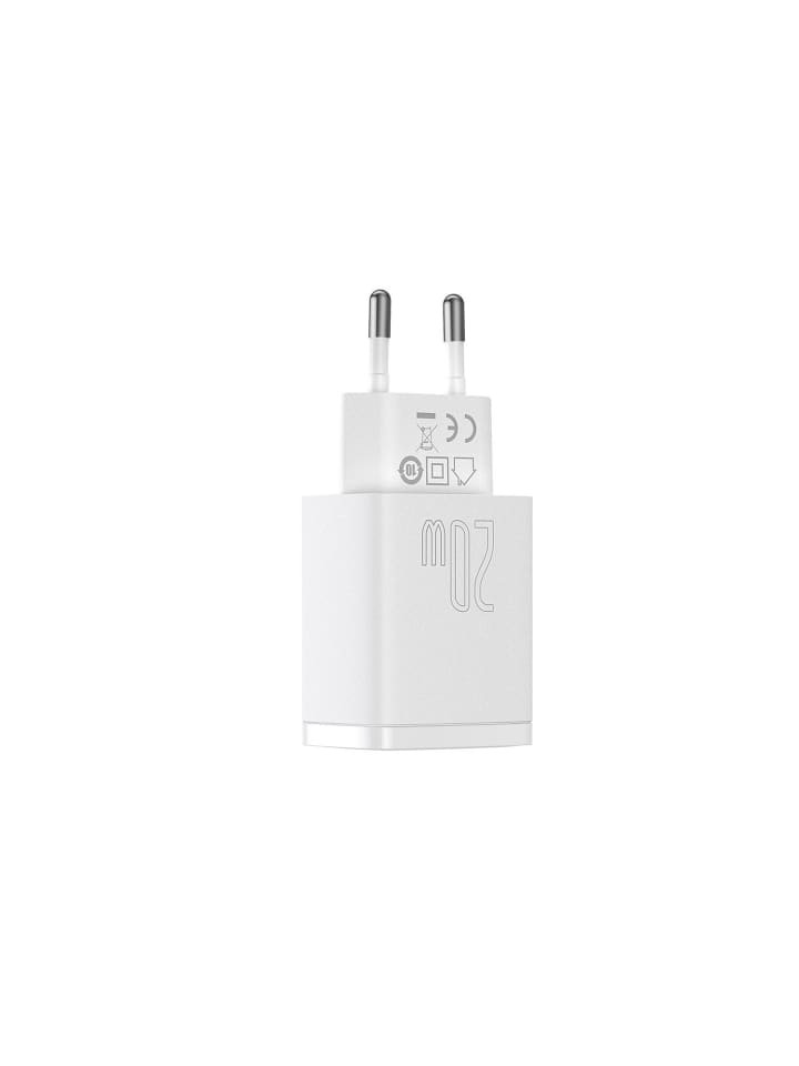 Baseus Baseus Compact Schnellladegerät USB / USB Type C 20W 3A in Weiß günstig kaufen onesize