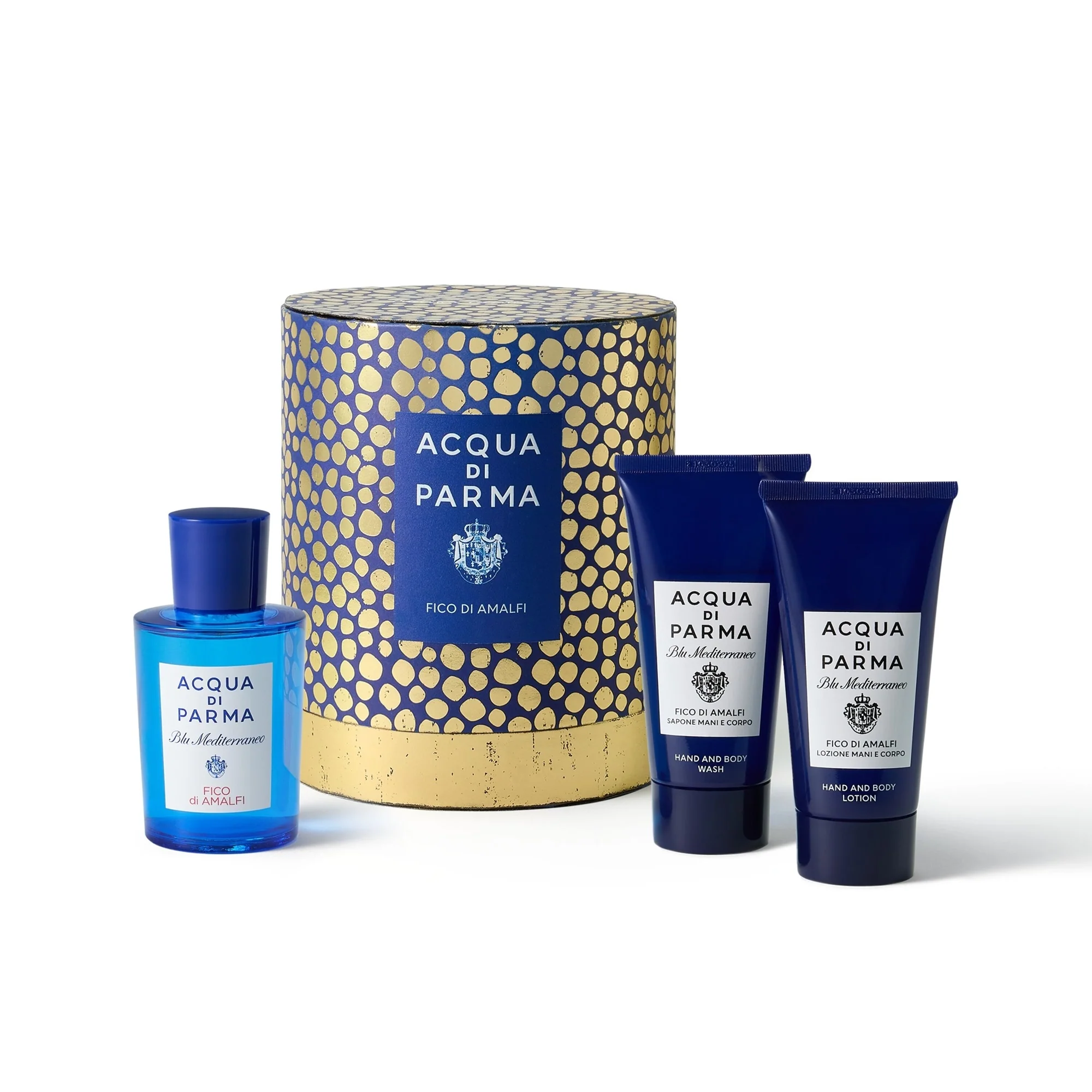 Set cadou Blu Mediterraneo Fico di Amalfi - Set parfum pentru femei, Set parfum barbati, Apa de toaleta unisex, Apa de toaleta