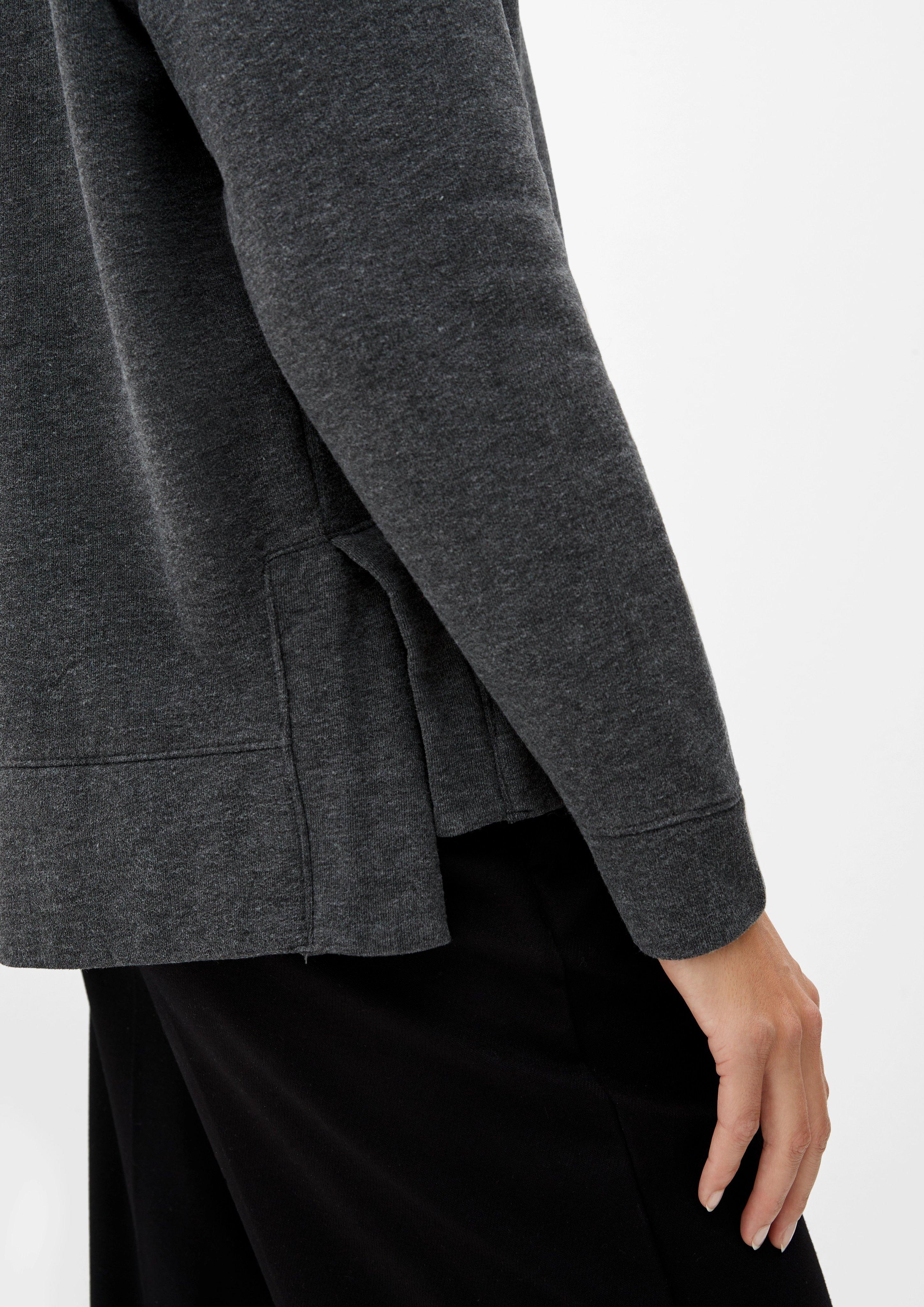 Hoodie mit geschlitztem Saum  2125596-9898