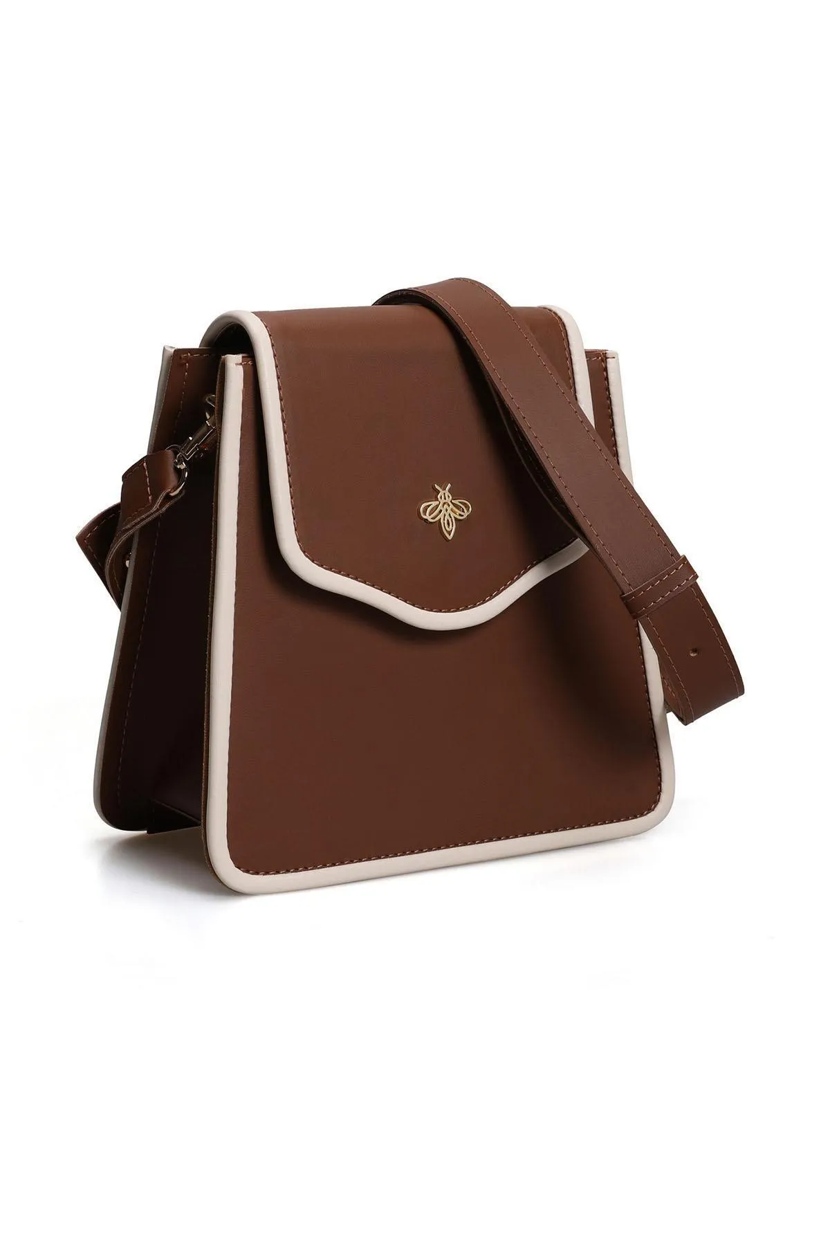 Lucky Bees  Clutch - Braun - Unifarben
