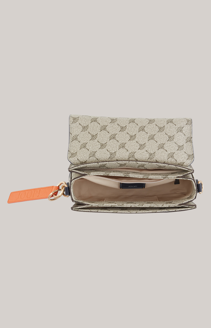 Schultertasche Mazzolino Sousa in Blau/Beige