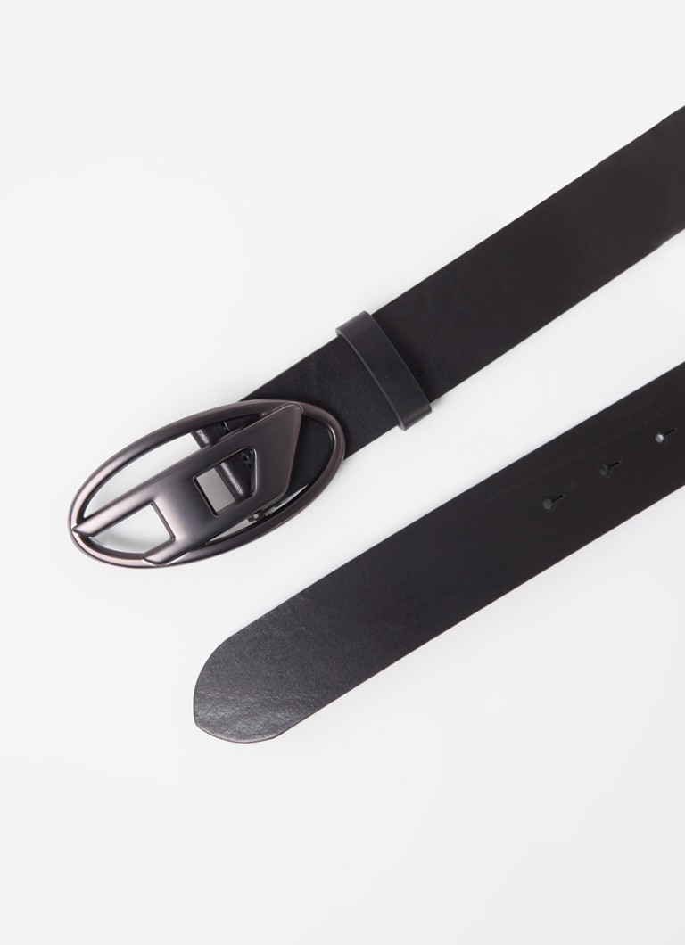 Diesel B-1DR leather belt with logo