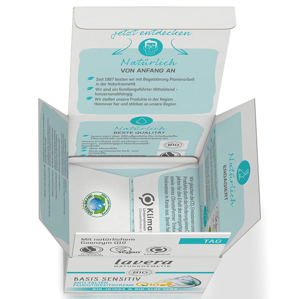 Lavera Basis Sensitiv Antifalten Feuchtigkeitscreme Q10 50 ml
