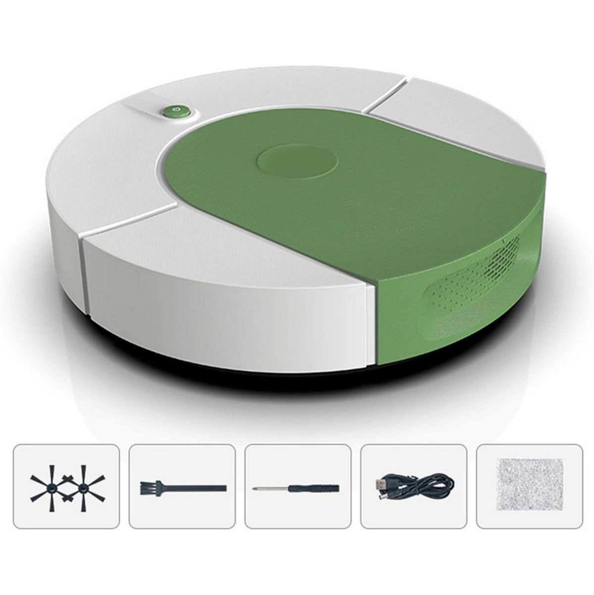 Yoyaxi Wischroboter Intelligenter Kehrroboter, USB-aufladbar, für automatisches Wischen, Automatischer Betrieb, starke Saugkraft, langlebiger Akku