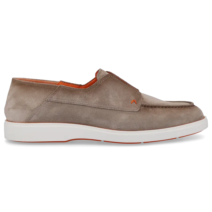 Santoni - Loafer 18407 Veloursleder - beige