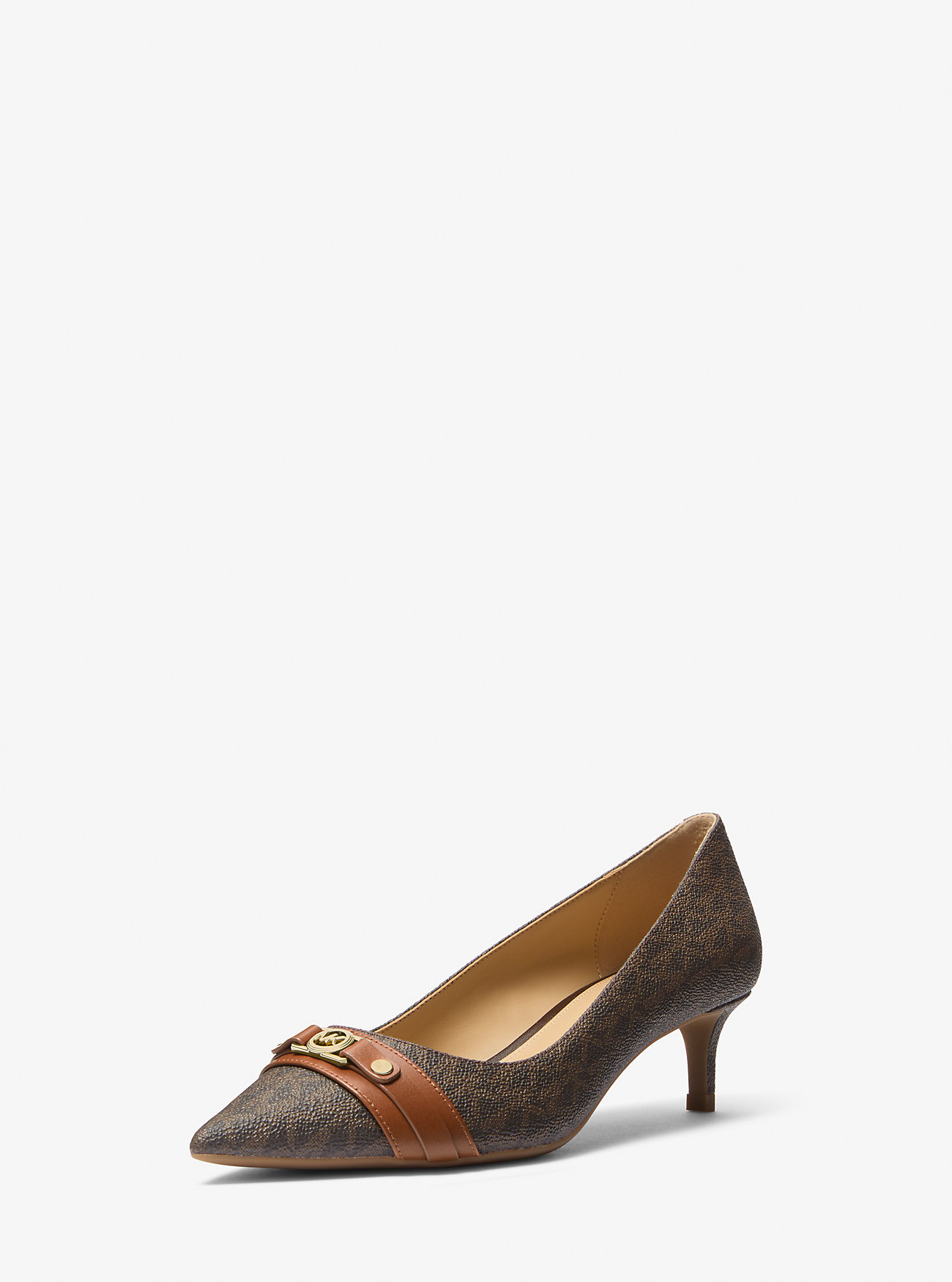 Mandy Flex Signature Logo Pumps - BRUN/BAGASJE