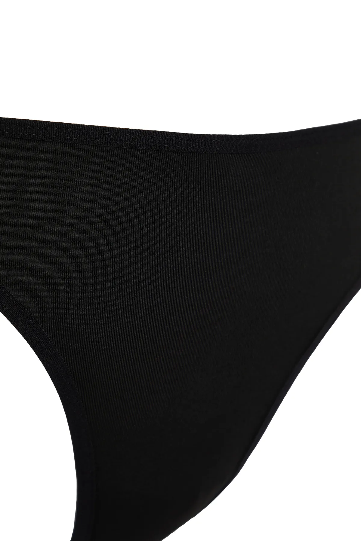 Trendyol Collection  Brazilian Slip mit schwarzem Spitzenbanddetail gestrickt THMSS24KU00038