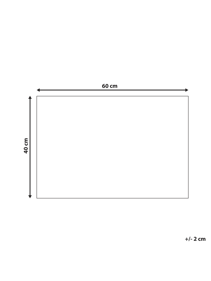 Beliani Fußmatte TARLAC in  - (W) 60 x (L) 40 cm günstig kaufen onesize