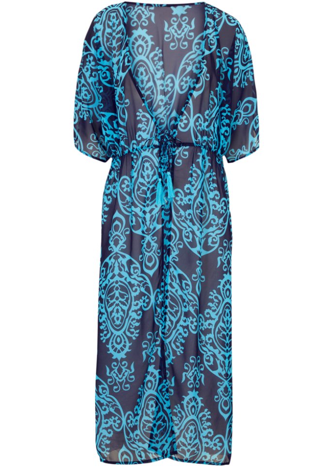Strand Kaftan-Kleid aus recyceltem Polyester