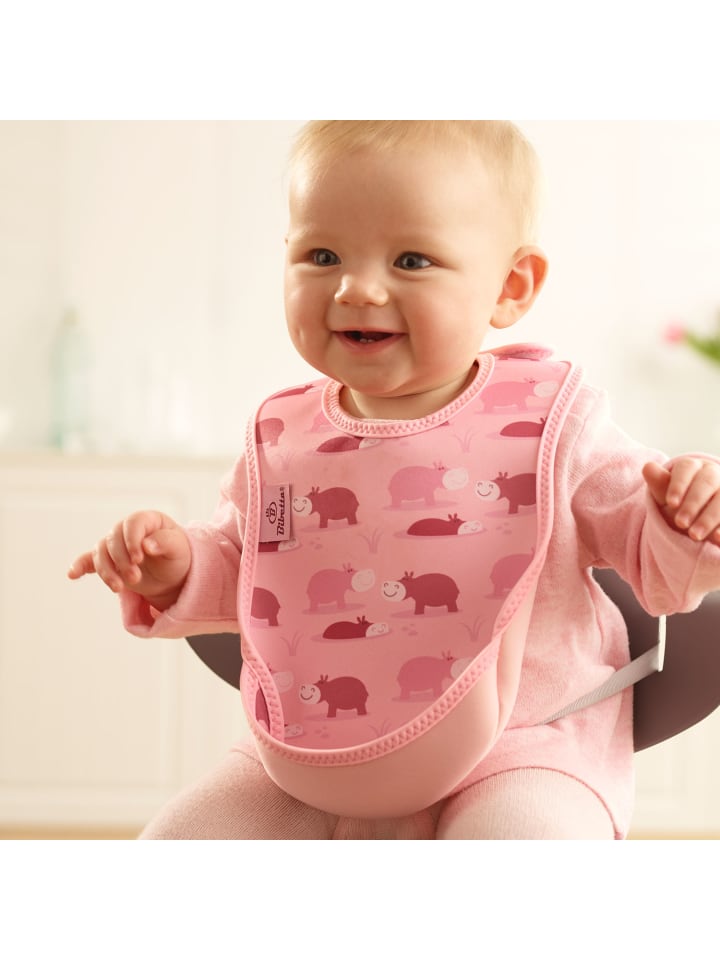 Bibetta Lätzchen UltraBib Neopren-Lätzchen Nilpferde günstig kaufen onesize
