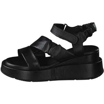 Mjus Plus Keilsandale in schwarz