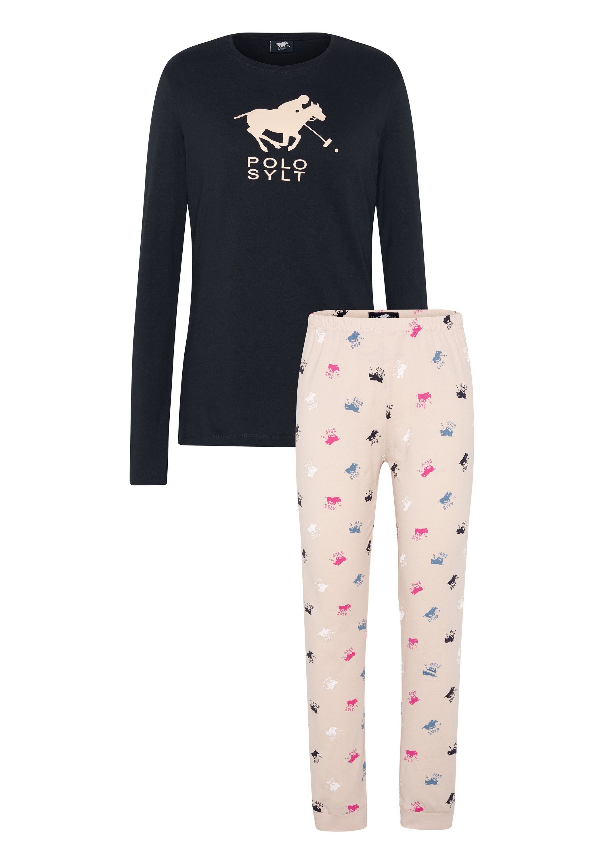 Polo Sylt Pyjama im Label-Design (Set, 2 tlg)