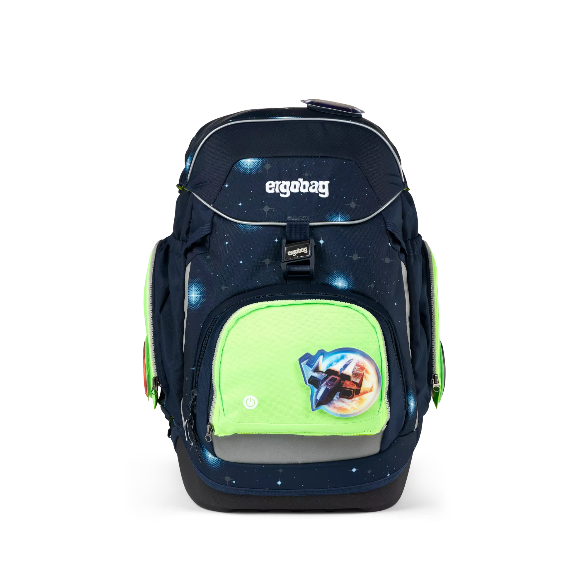 ergobag Fluo LED Zip Set Grün