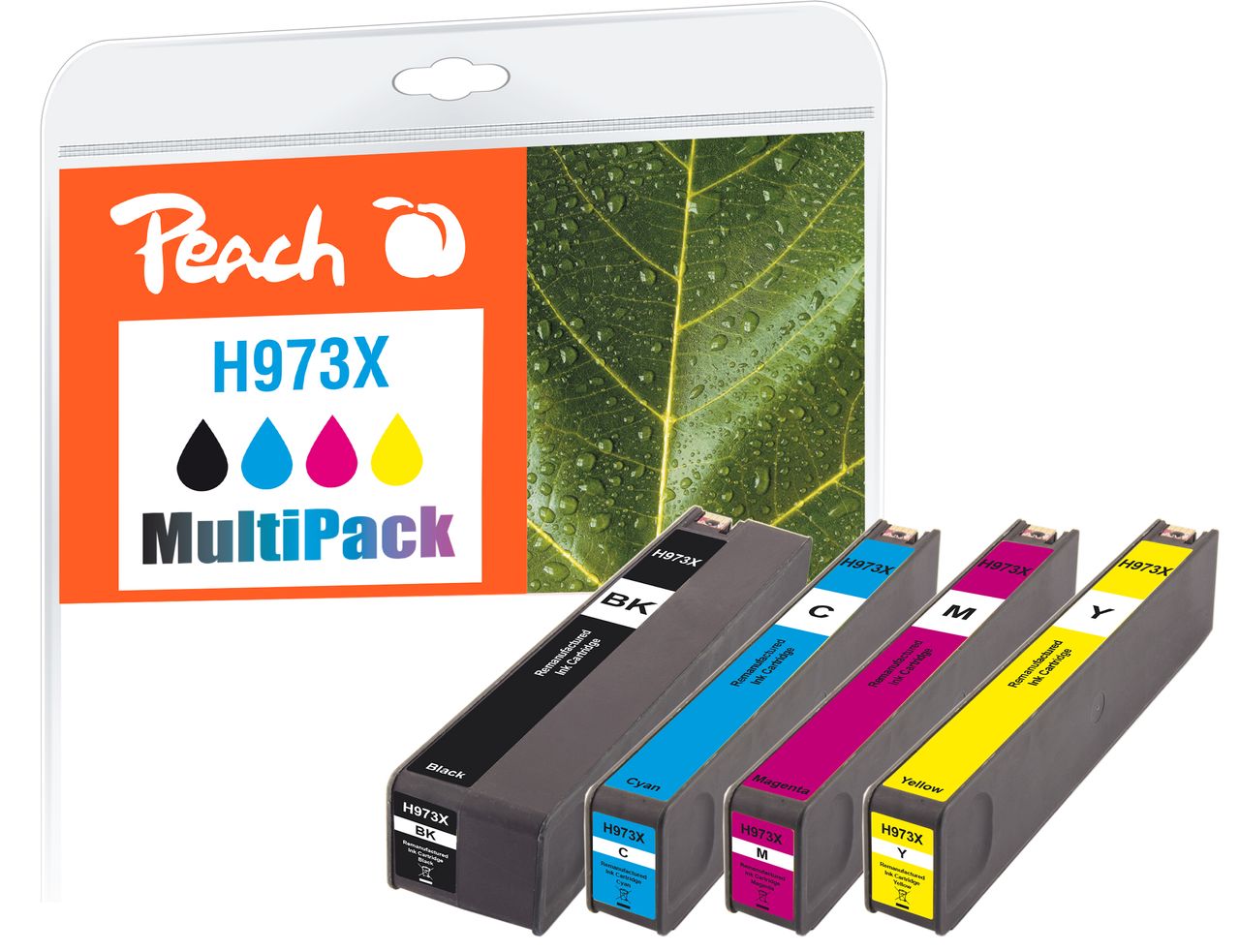 Peach Spar Pack Tintenpatronen ersetzt HP No. 973X