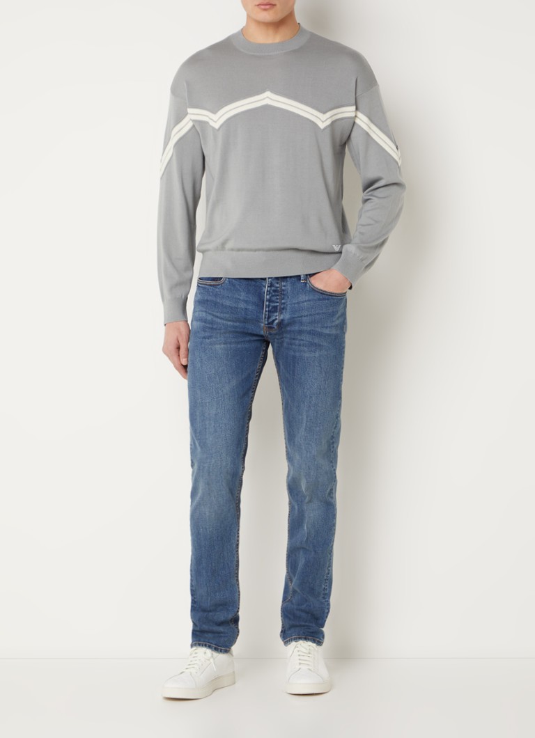 Jeansy Emporio Armani slim-fit, średnie pranie
