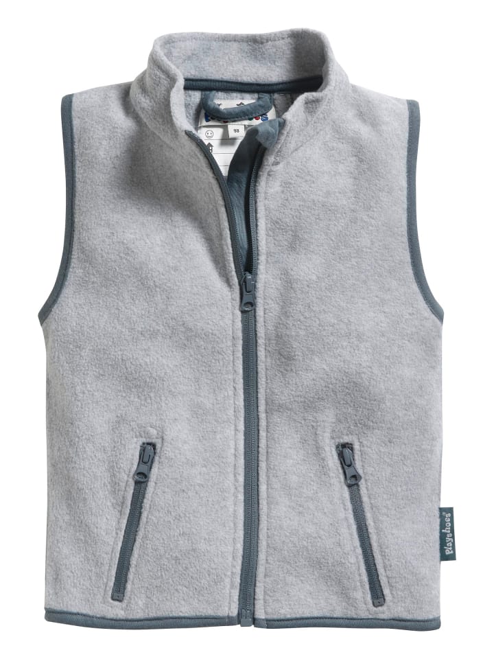Playshoes Fleece-Weste in Grau/Melange günstig kaufen