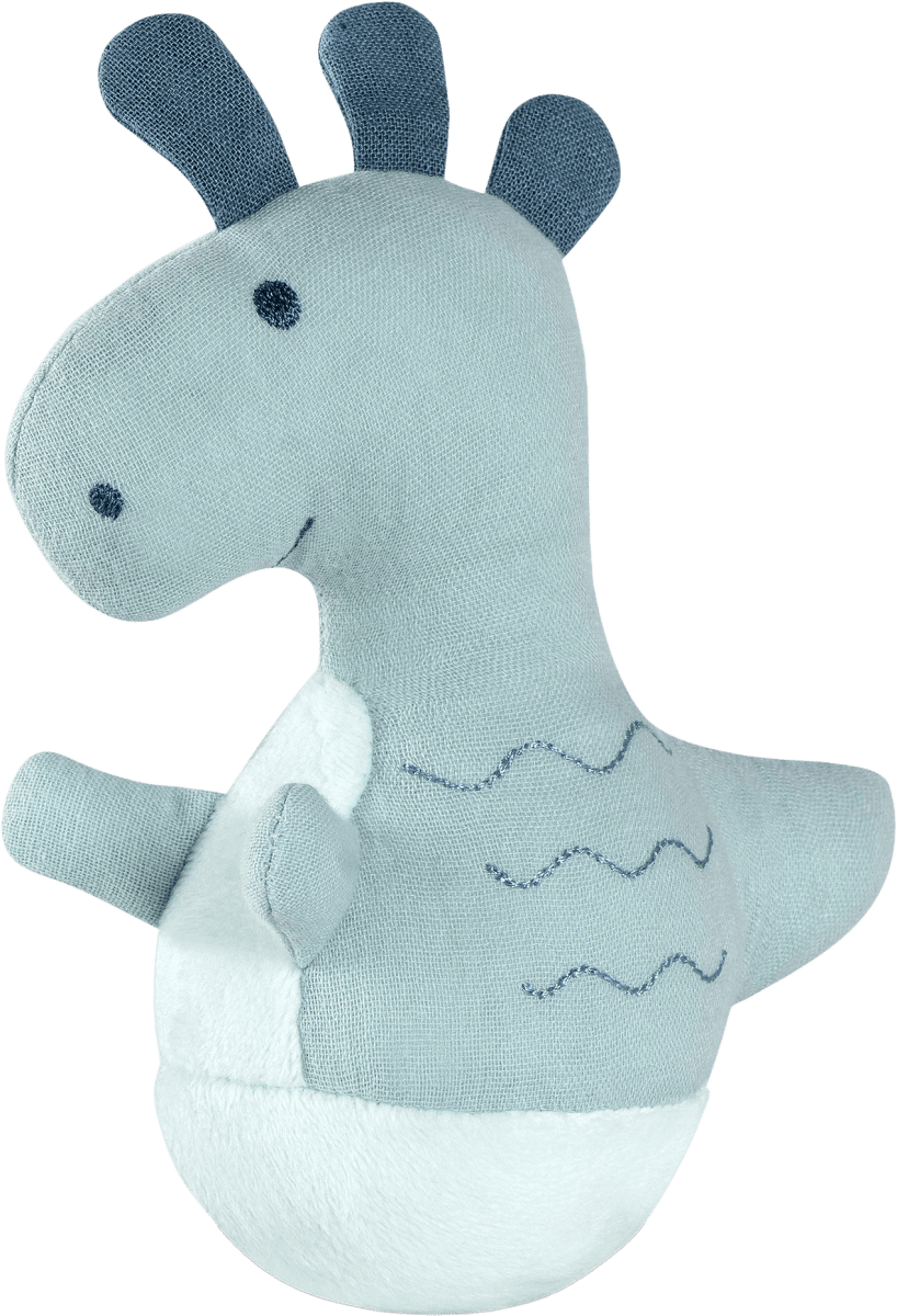 Mini Stehauf-Dino, blau, 1 St
