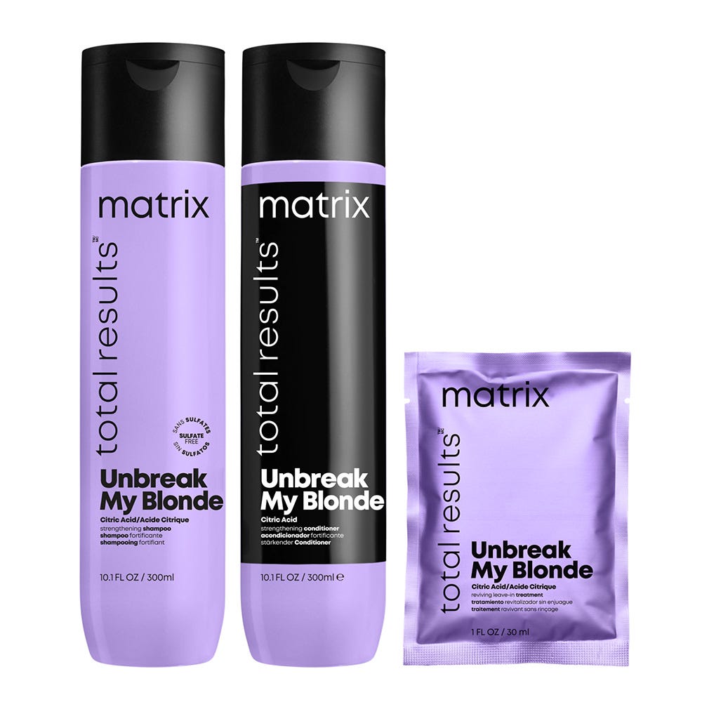 Matrix Pflege Duo für blondiertes Haar + Leave In Mini