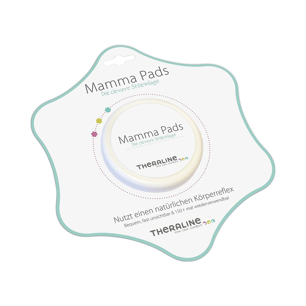 2er-Pack Stilleinlagen Mamma Pads Silikon, waschbar