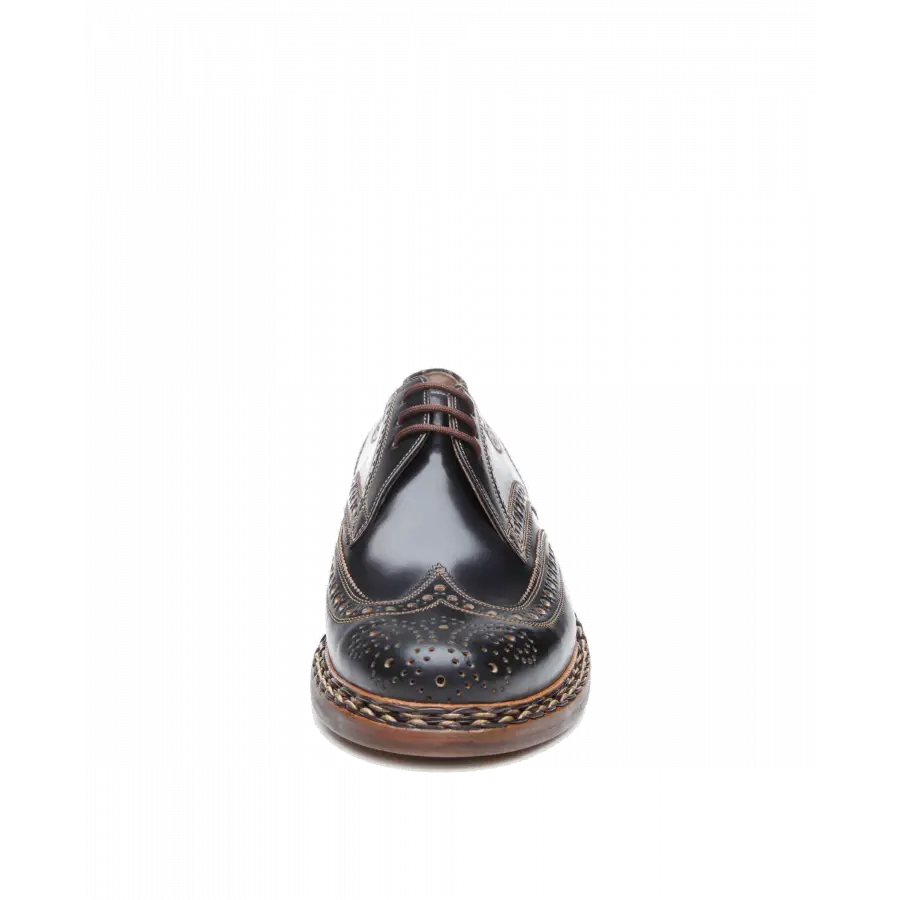 Heinrich Dinkelacker - Businessschuhe Derby BUDA FULL-BROGUE C Cordovan - blau