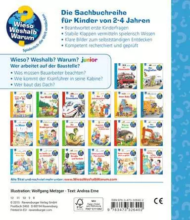Ravensburger Wieso? Weshalb? Warum? junior, Band 55: Wer arbeitet auf der Baustelle?