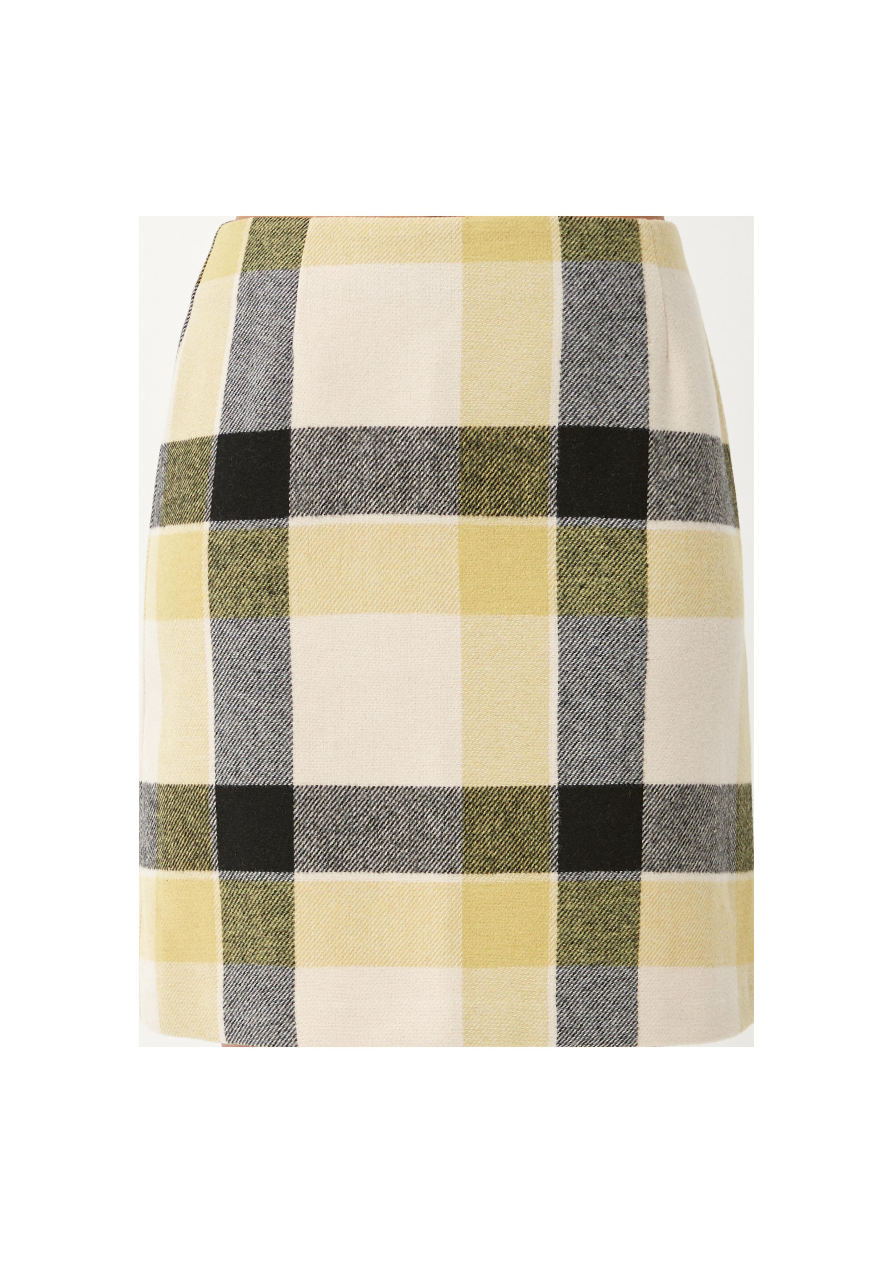 Karierter Minirock mit Wolle  2121590-81N4