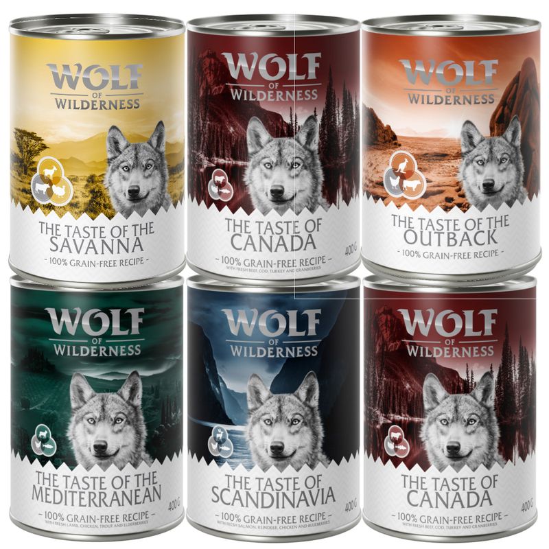 Probierpaket Wolf of Wilderness Nassfutter