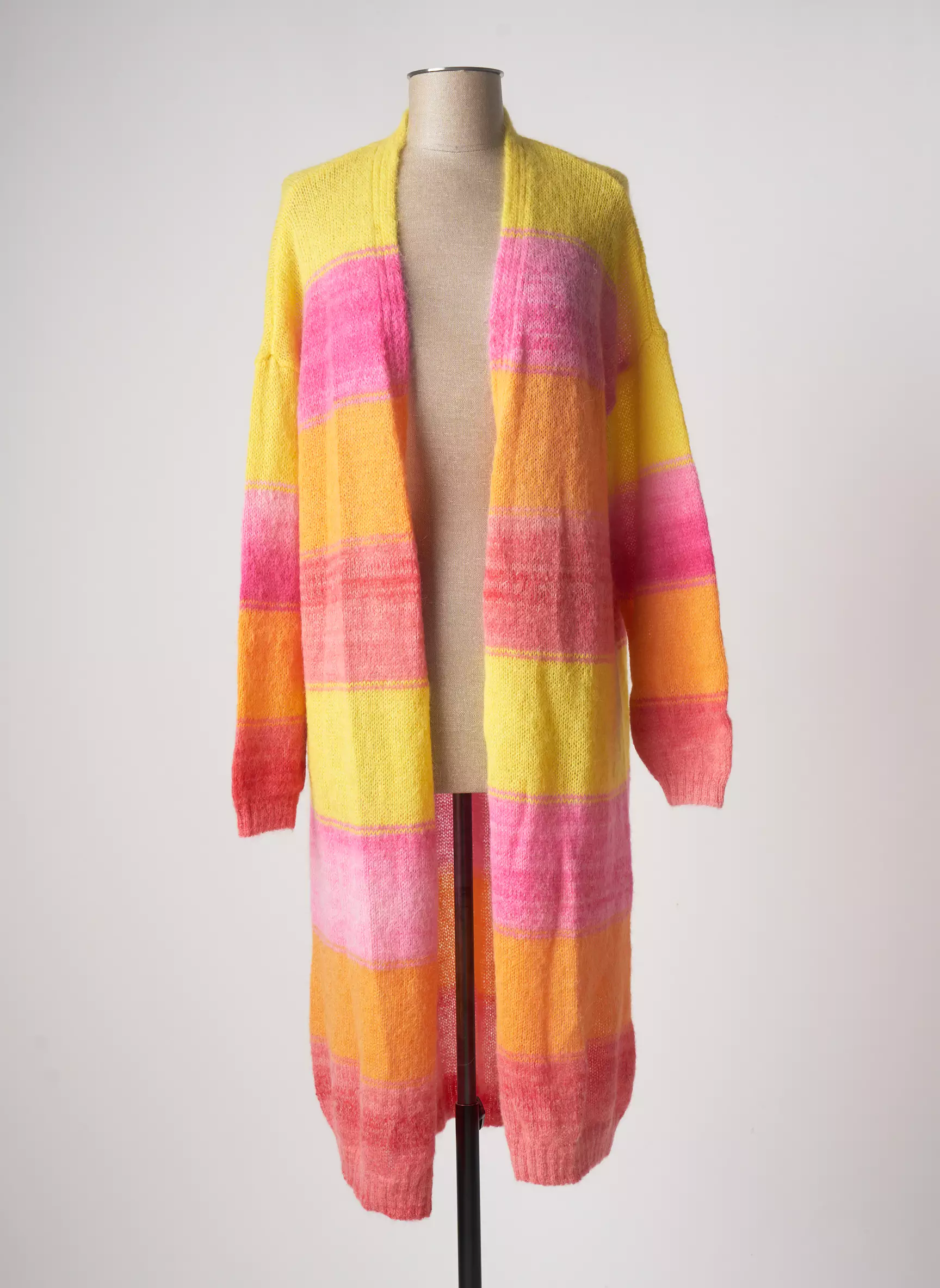 Les Tricots De Lea Cardigans Femme couleur rose