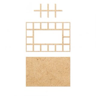 Kromlech Bases - Heavy Infantry 6x4 Square Base Converter Tray (1)