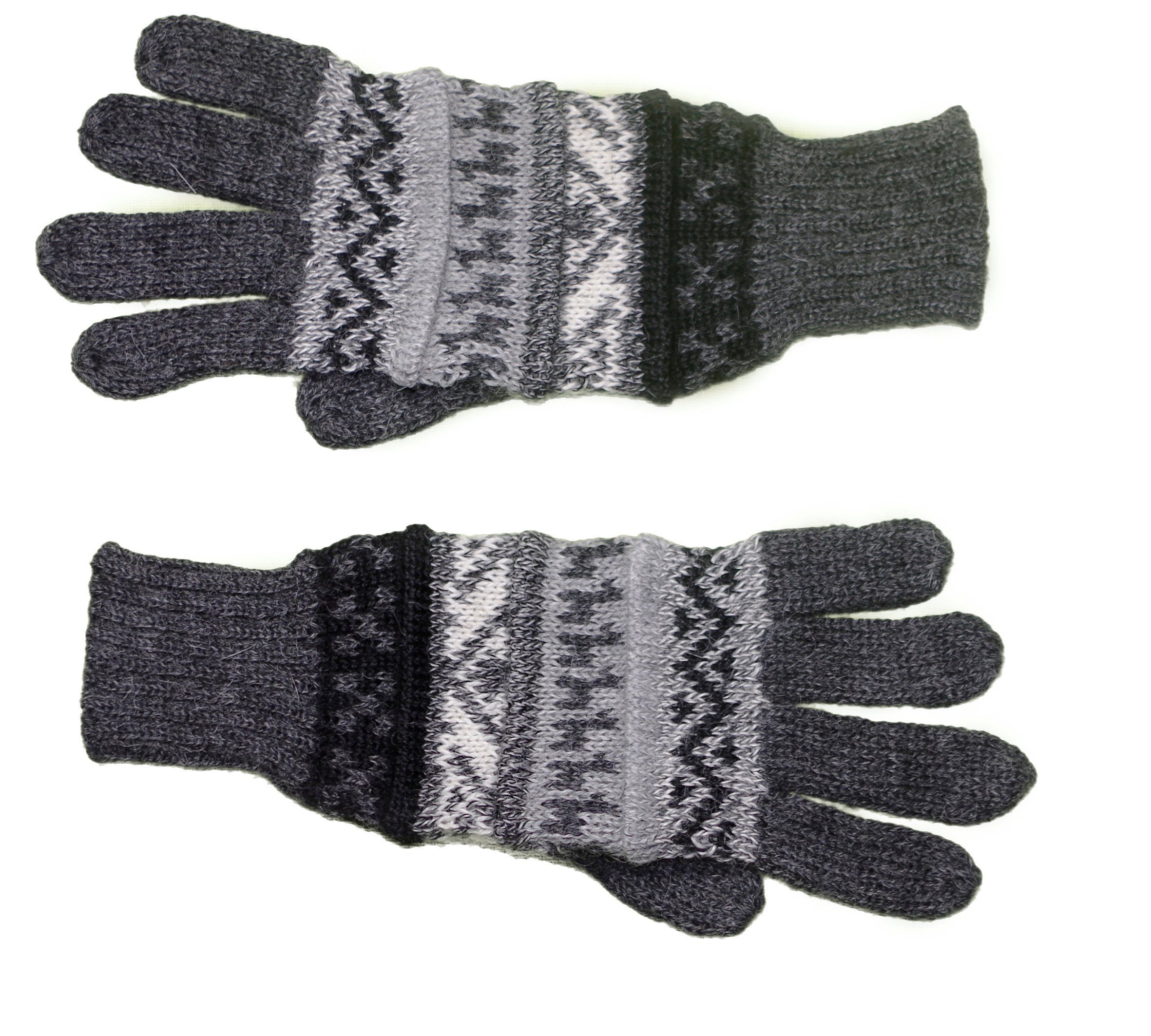 Posh Gear Strickhandschuhe Guantilissi Alpaka Fingerhandschuhe aus 100% Alpakawolle