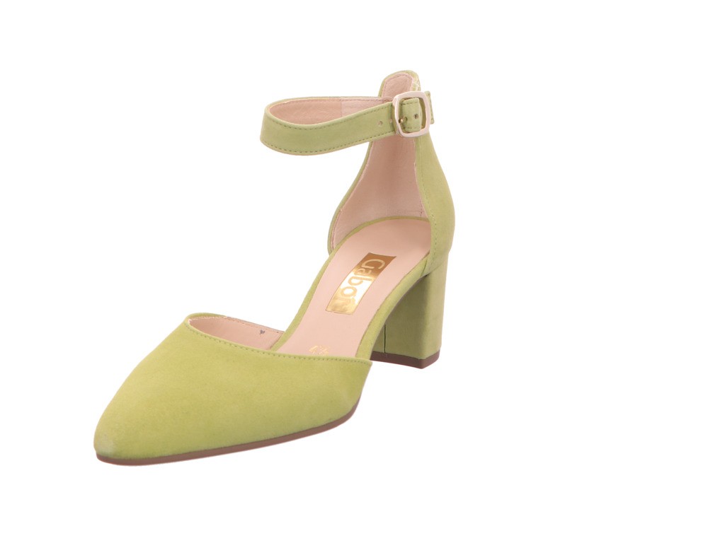 GABOR Ballerinas grün Gabor Fashion Spangenpumps 41.340.11 grü