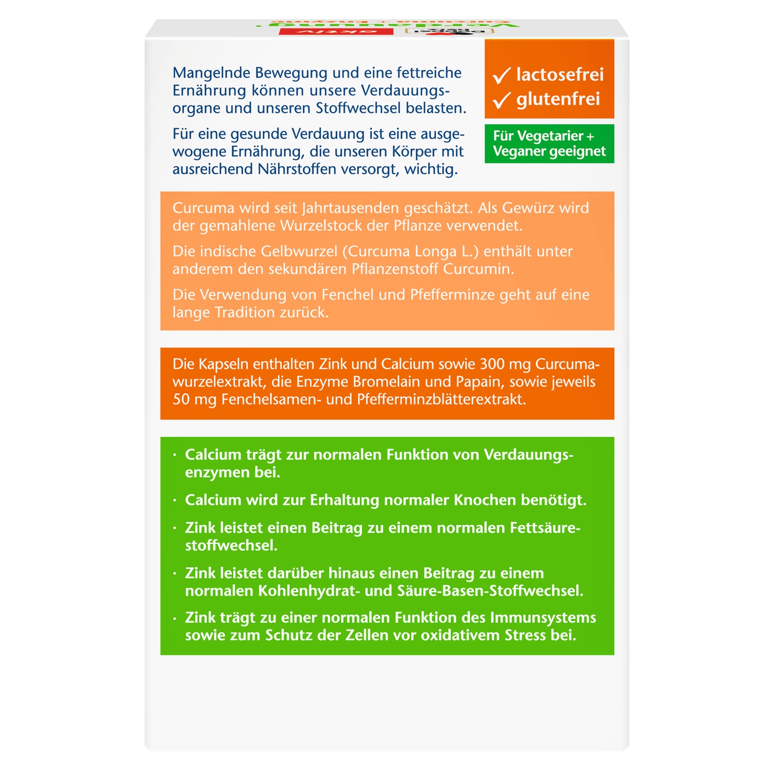 Verdauung Curcuma+Enzyme Kapseln