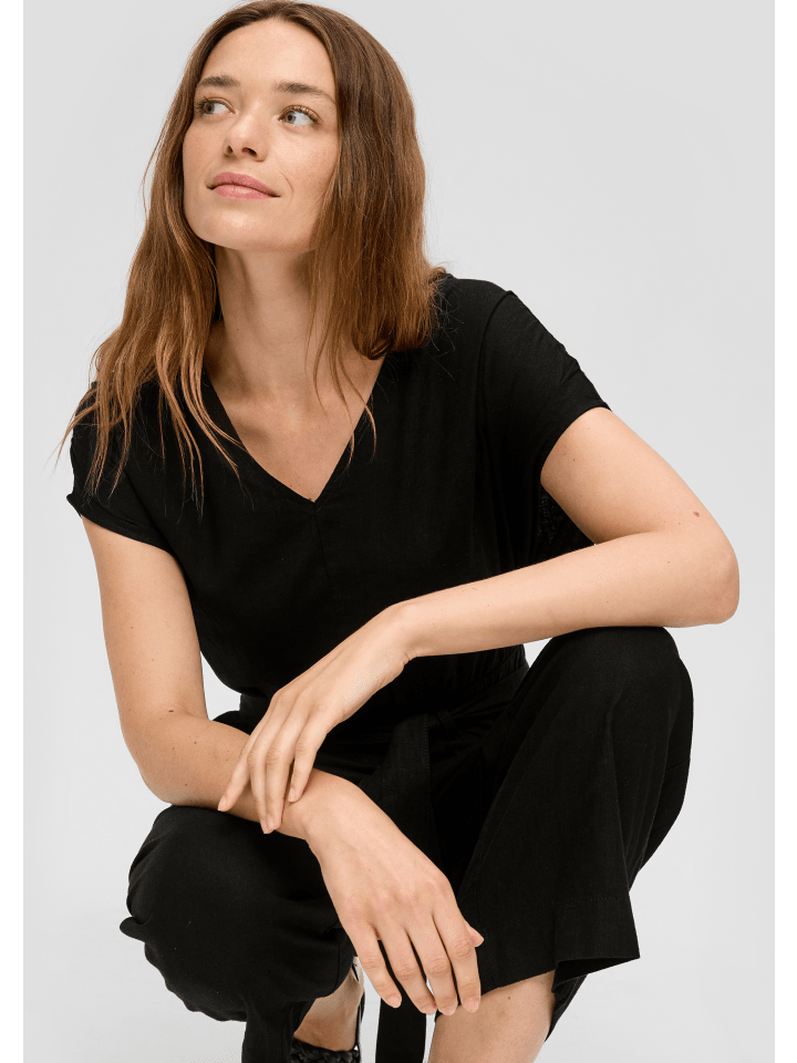 s.Oliver Overall lang in Schwarz günstig kaufen 32