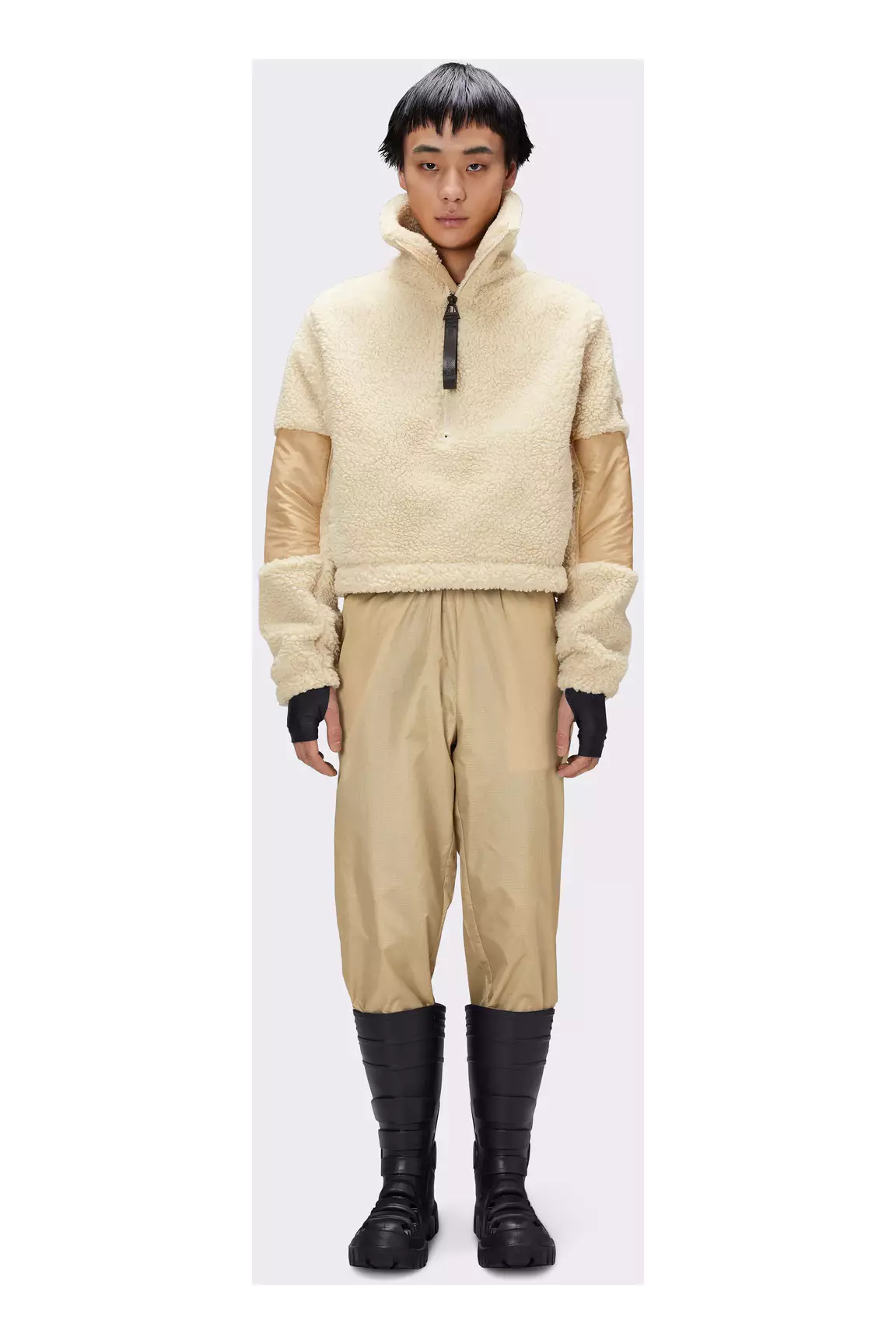 Rains Gilet Unisexe couleur beige