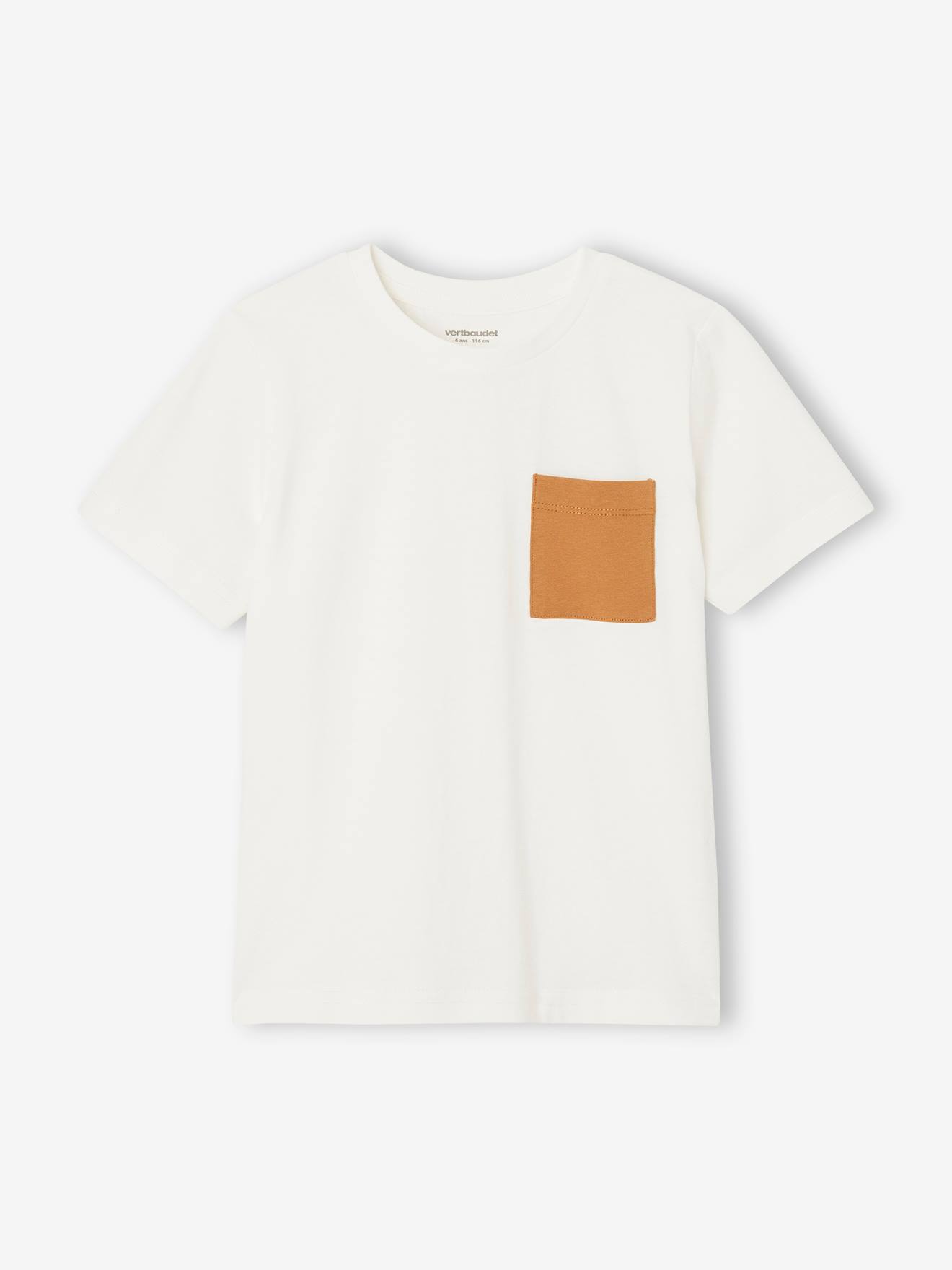 Vertbaudet 3er-Pack Jungen T-Shirts BASIC Oeko-Tex - cappuccino