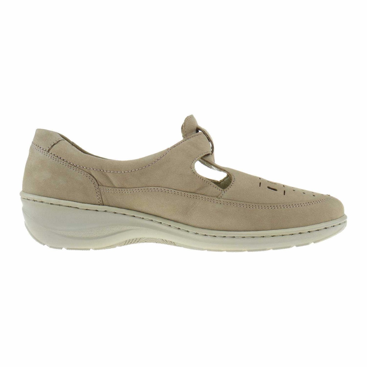 WALDLÄUFER Freizeit Schnürer taupe