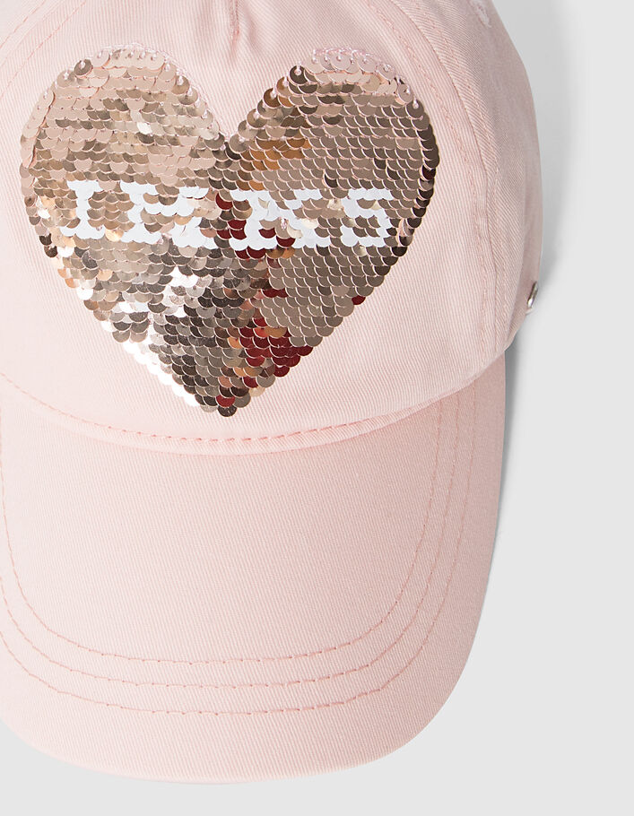 Casquette rose fille