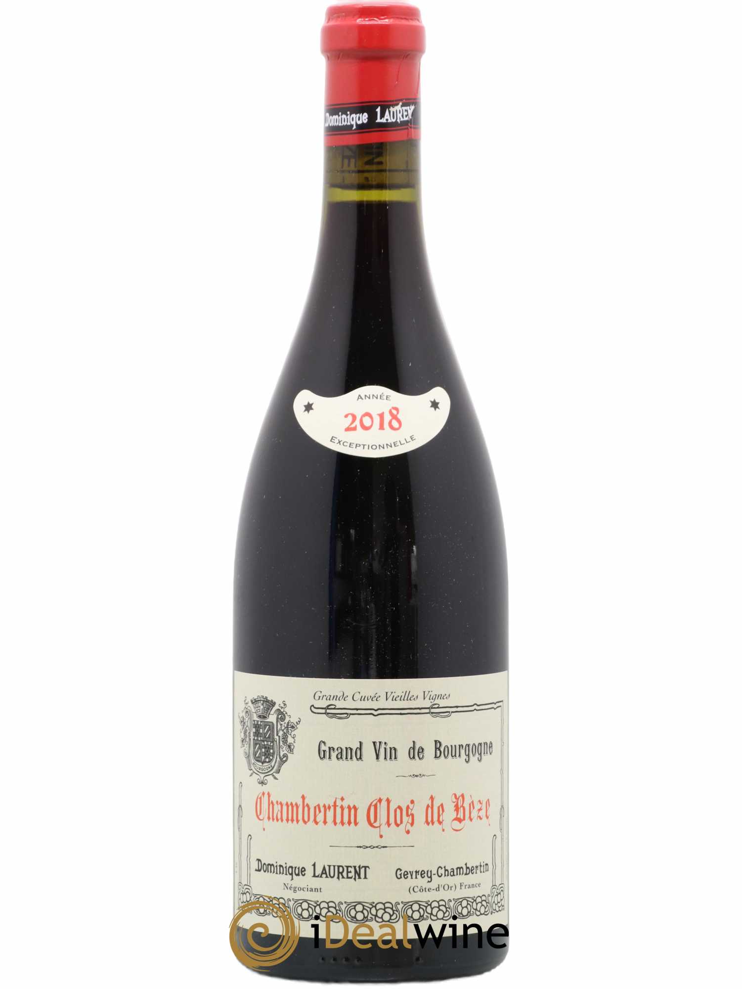 Chambertin Clos de Bèze Grand Cru Grande cuvée Vieilles vignes Dominique Laurent  2018 - Lot de 1 Bouteille