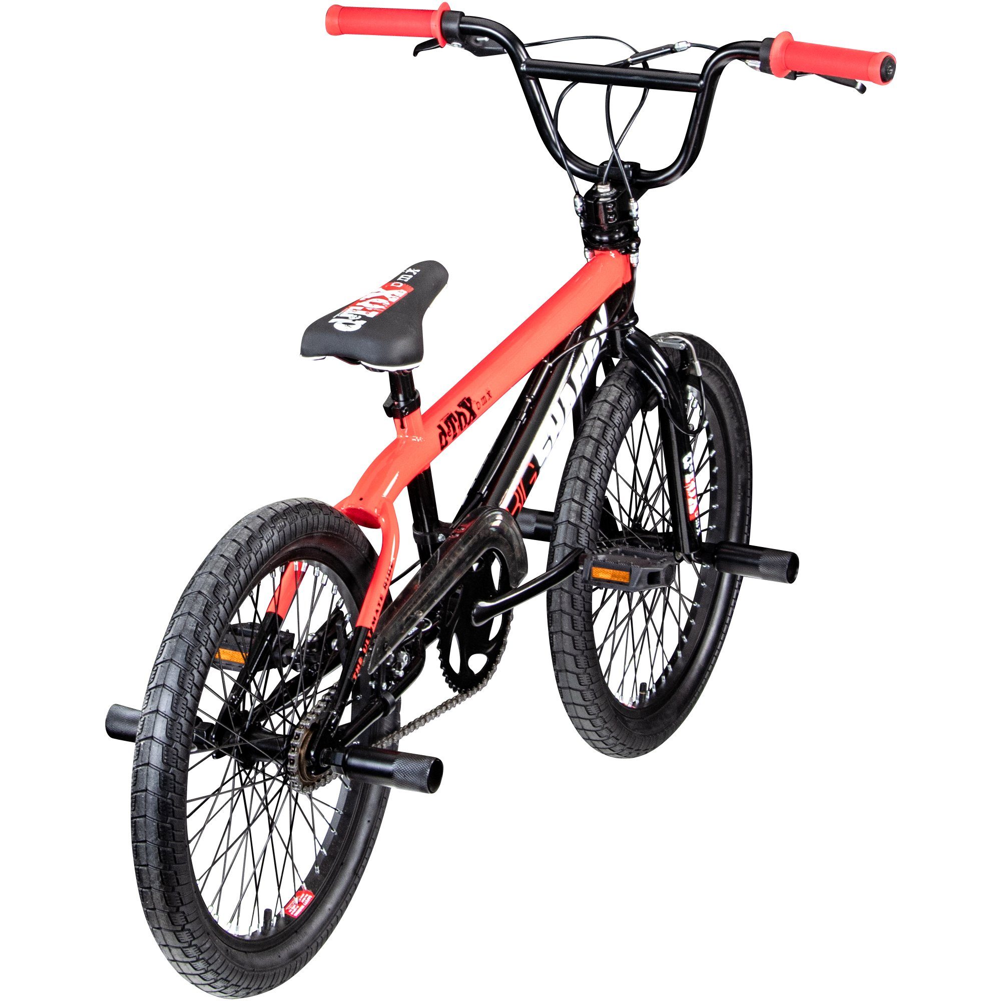 deTOX BMX-Rad Big Shaggy, 1 Gang, ohne Schaltung, BMX 20 Zoll Fahrrad ab 145 cm mit 4 Pegs und 360° Rotor unisex Jugend