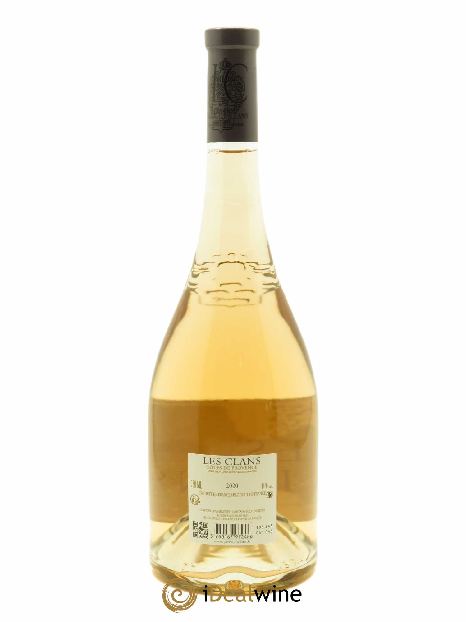 Côtes de Provence Les Clans Château d'Esclans  2020 - Lot de 1 Bouteille