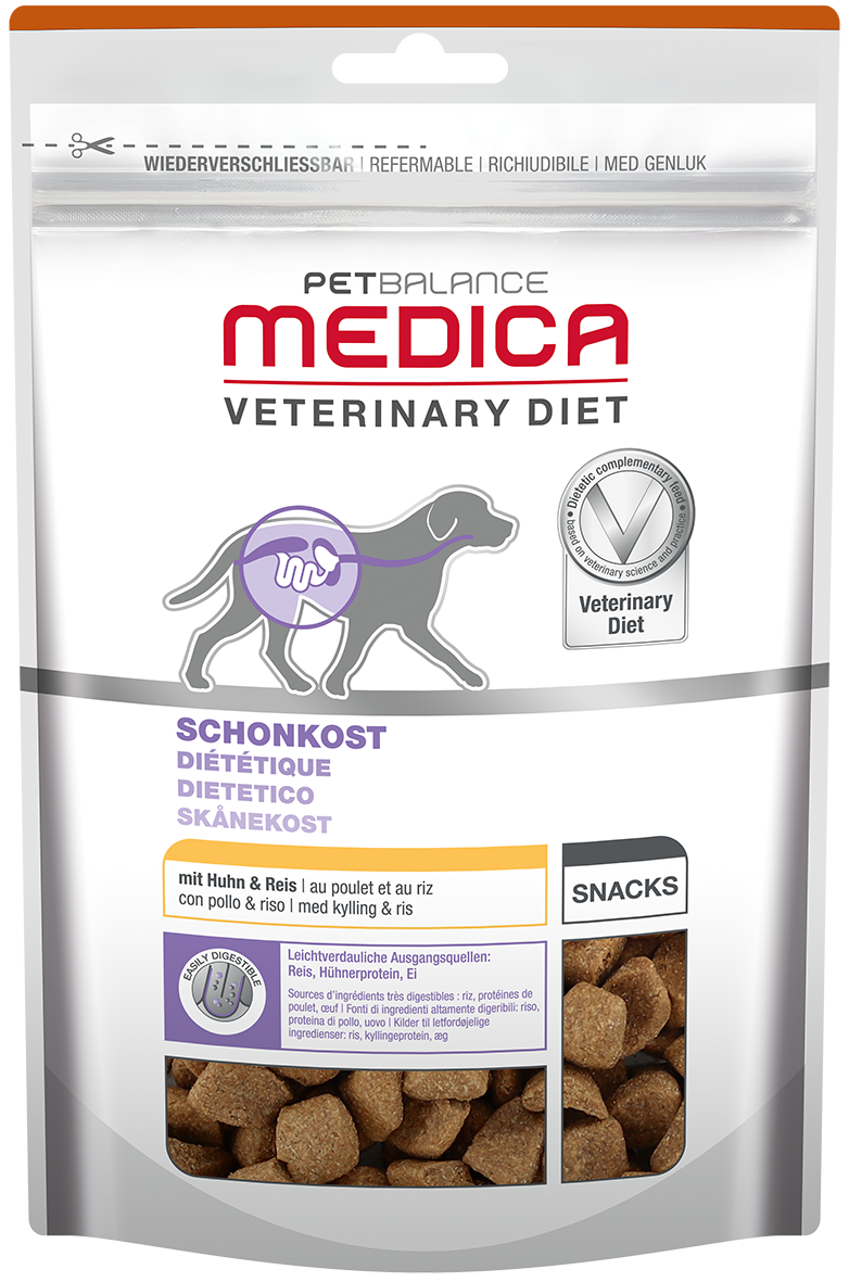 PetBalance Schonkost PetBalance Medica Schonkost Snack 2 x 125g mit Huhn & Reis