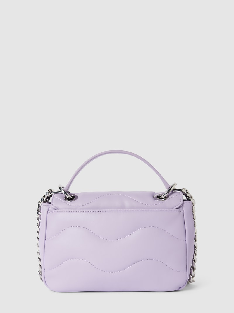 Handtasche mit Steppnähten Modell 'Lizzie' in flieder