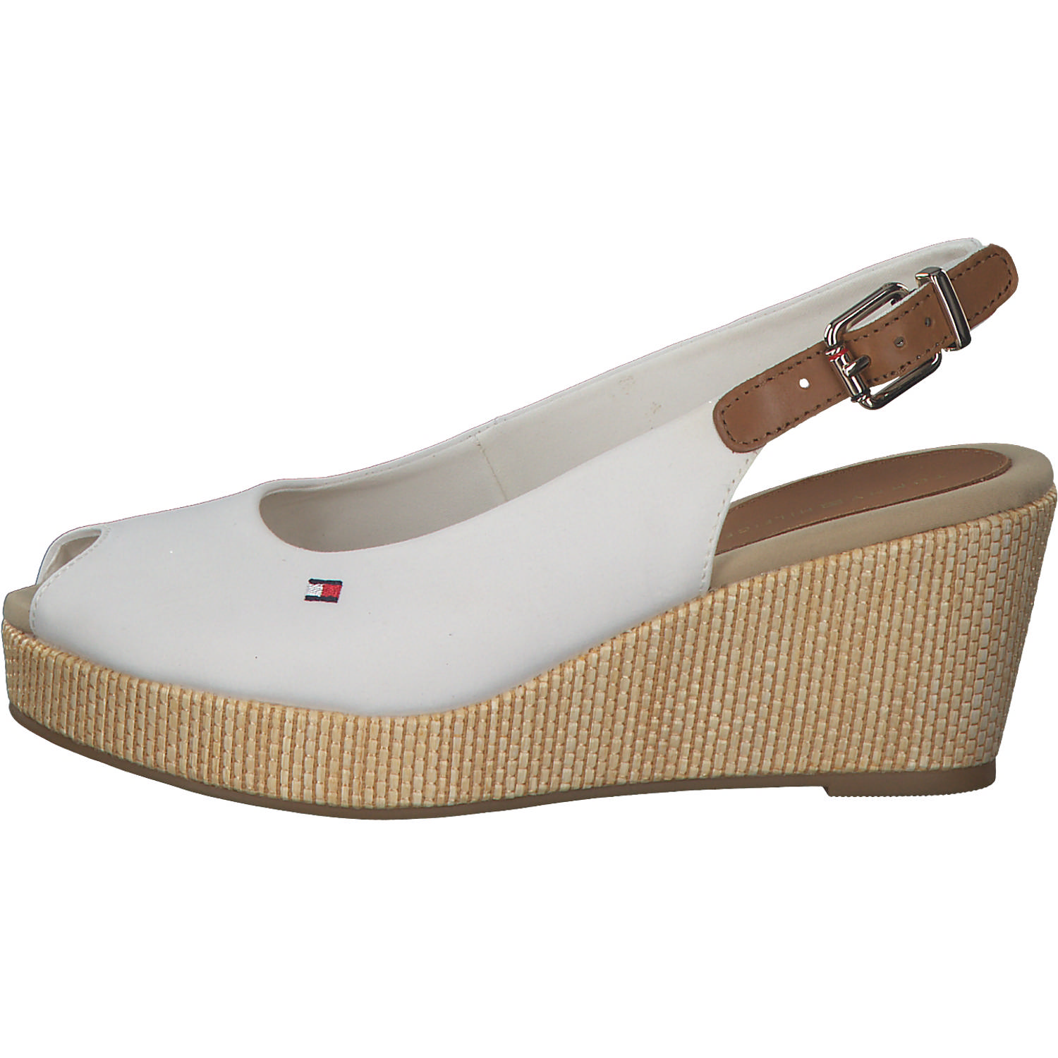 Tommy Hilfiger FW0FW04788, Keilsandaletten, Damen, Weiß (Ivory)