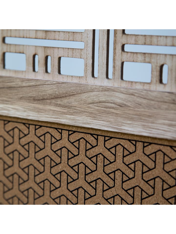 Homestyle4u 3-tlg. Paravent in Braun 120x170 günstig kaufen onesize