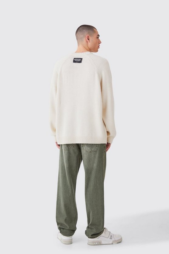 Oversize Raglan Strickpullover