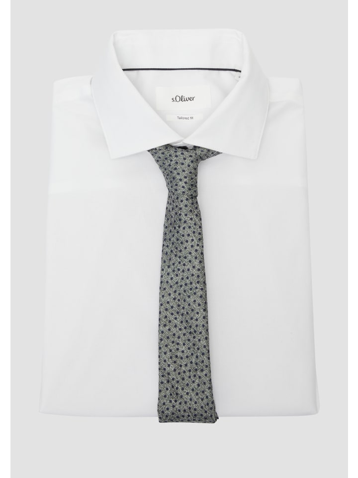 s.Oliver BLACK LABEL Krawatte in Olive günstig kaufen 1
