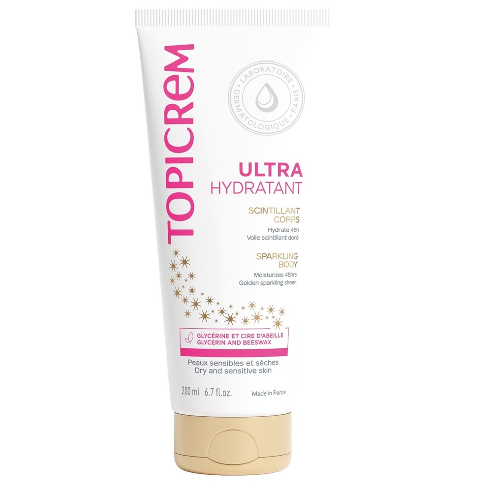 topicrem Ultra Hydratant Scintillant Corps Lait pailleté